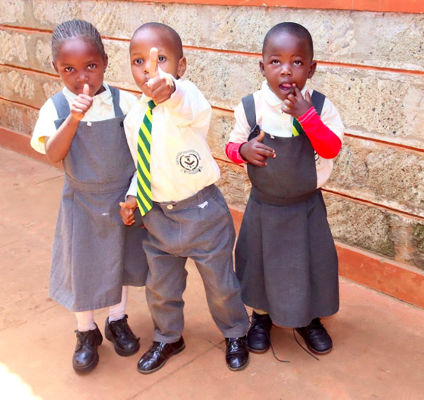 Front view of the school