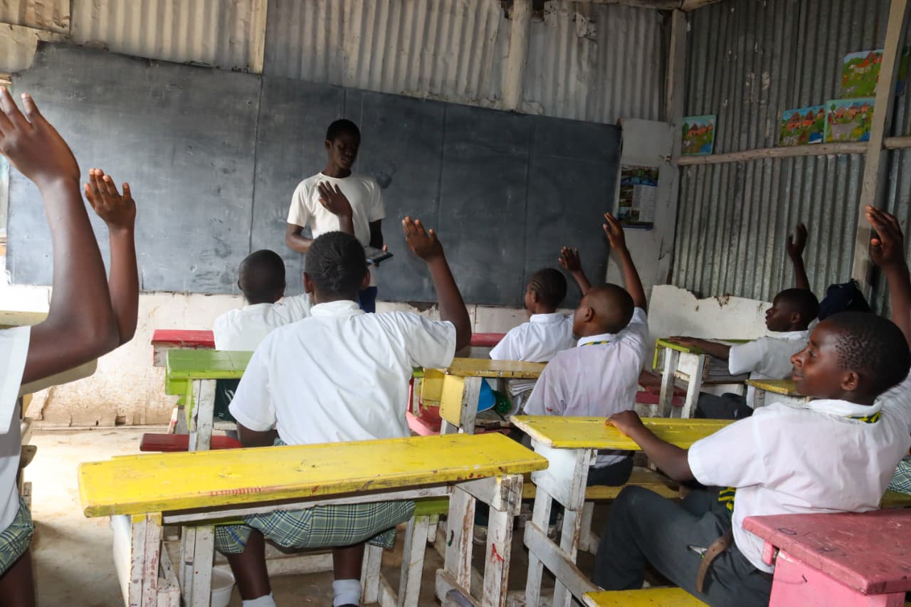 Pre-school children at play